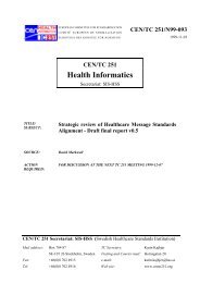 CEN/TC 251 Health Informatics
