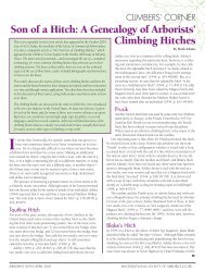Son of a Hitch: A Genealogy of Arborists' Climbing ... - Treebuzz.com
