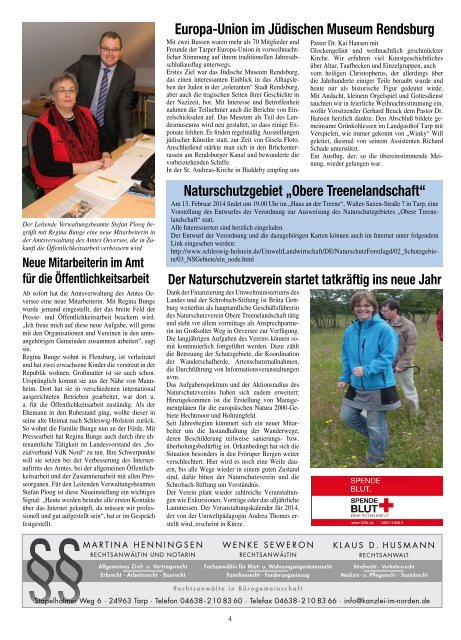 Geburtstage im Februar 2014 - Treenespiegel