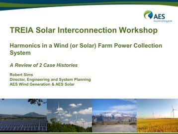 Harmonics in a Wind (or Solar) Farm Power Collection System