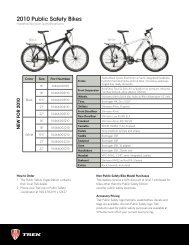 2010 Public Safety Bikes - Trek Bicycle Corporation