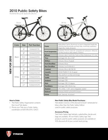 2010 Public Safety Bikes - Trek Bicycle Corporation