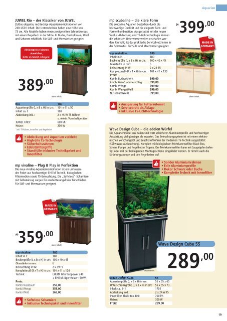 Aquaristik Katalog - ZOO & Co.