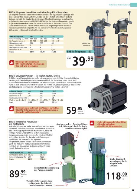 Aquaristik Katalog - ZOO & Co.