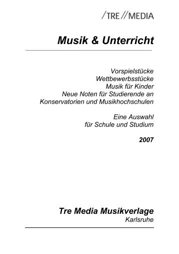 Musik & Unterricht - Tre Media Musikverlage