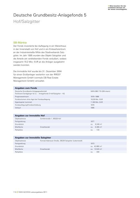 Leistungsbilanz 2011 - Leistungsbilanzportal