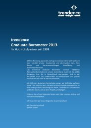 trendence Graduate Barometer 2013