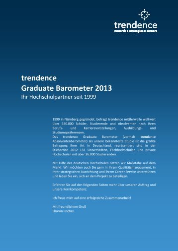 trendence Graduate Barometer 2013