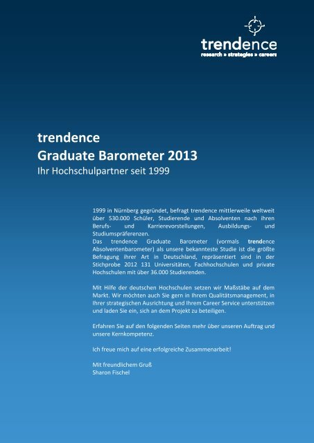 trendence Graduate Barometer 2013