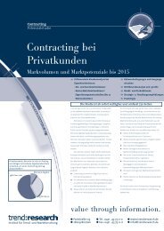 Contracting bei Privatkunden - trend:research