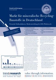 Markt fÃ¼r mineralische Recycling- Baustoffe in ... - trend:research