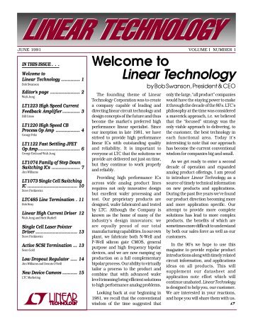 Linear Technology Magazine - Walt Jung