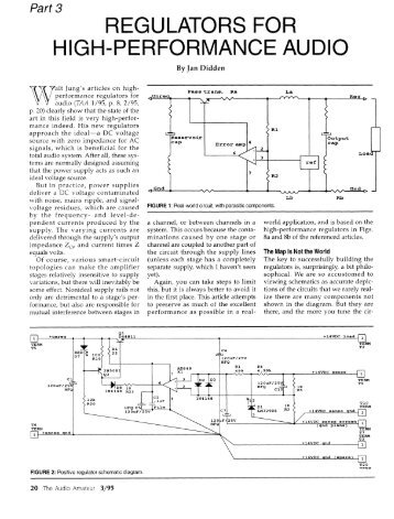 REGULATORS FOR HIGH-PERFORMANCE AUDIO - Walt Jung