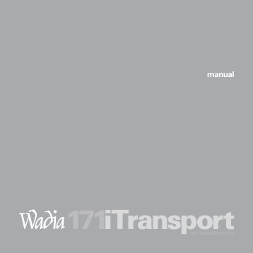 Wadia 171i Transport Manual