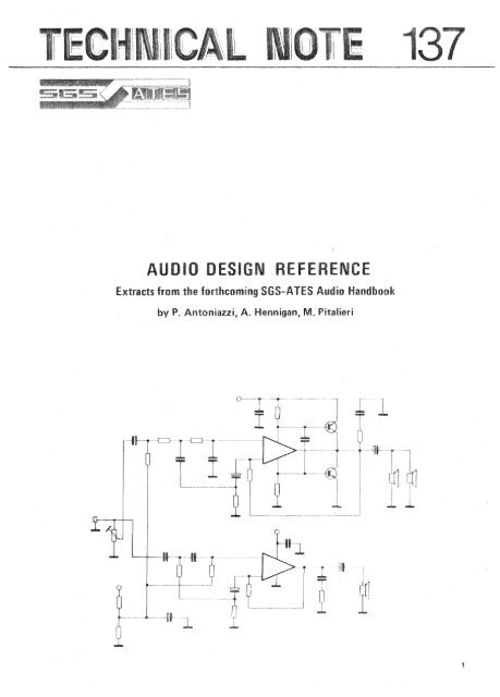 AUDIO DESIGS\I REFERENCE