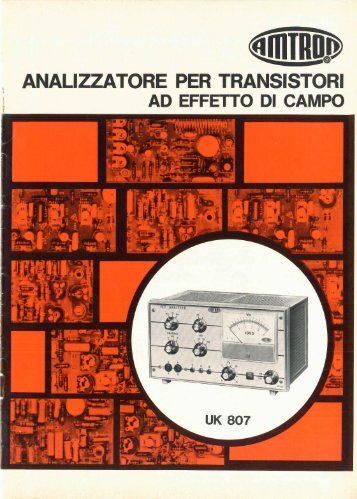 Amtron UK807 - Analizzatore per transistori ad effetto di ... - Italy