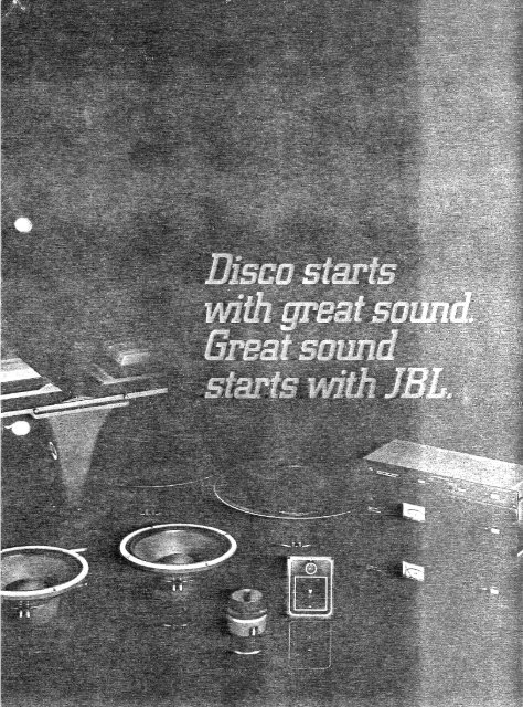 JBL - First in disco (2202A, 2390, 2405, 2440, 3105, 4343, 4350 ...
