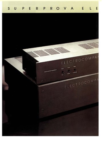 Preamplificatore Electrocompaniet Preampliwire II e finale di ...