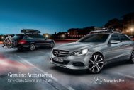 Genuine Accessories for E-Class Saloon and Estate.