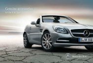 Genuine accessories for the SLK-Class