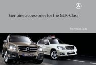 Genuine accessories for the GLK-Class
