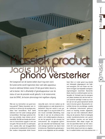 Jadis DPMC phono versterker music