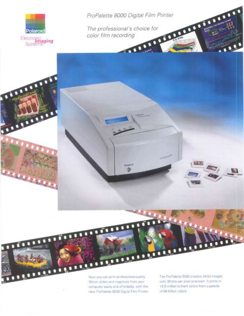 Polaroid ProPalette 8000 - Professional Marketing Services, Inc.