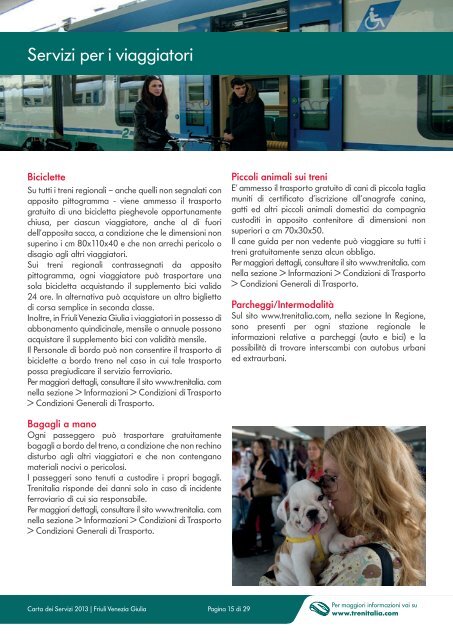 vedi carta dei servizi - Trenitalia