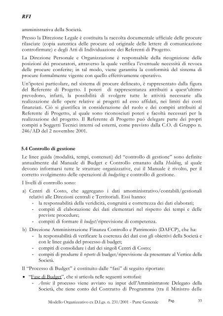 1. Il Decreto Legislativo n. 231/2001 - Trenitalia