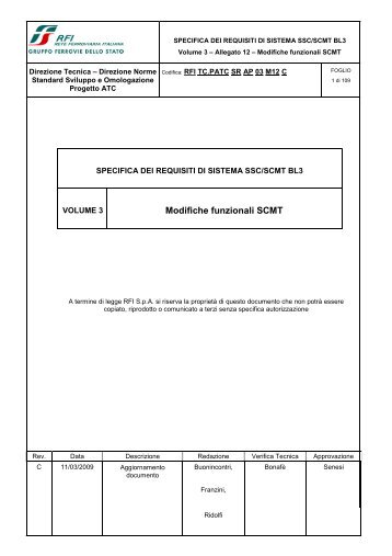 SSB SCMT SSC_SRS_revC_Allegato 12 modifiche ... - Trenitalia