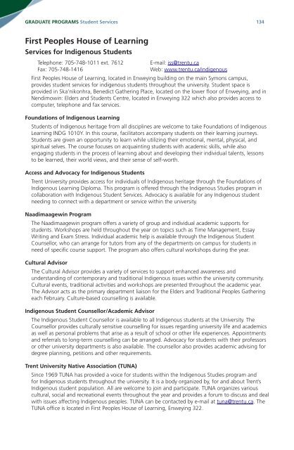 Graduate academic calendar 2012 - 2013 - Trent University