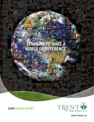 2008 Annual Report - Trent University