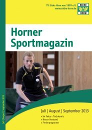 Horner Sportmagazin - trenz ag