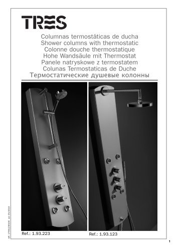 Columnas termostÃ¡ticas de ducha Shower columns with ... - Tres