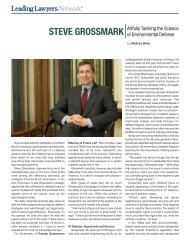 Stephen Grossmark Profiled in Leading Lawyers ... - Tressler LLP