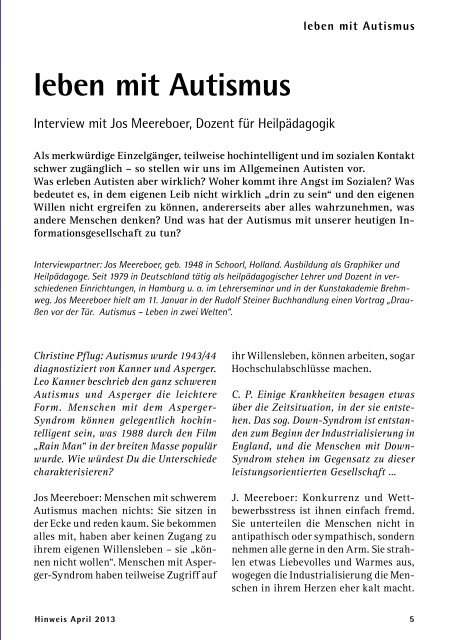 Ausgabe 04/2013 - Gemeinnützige Treuhandstelle Hamburg e.V.