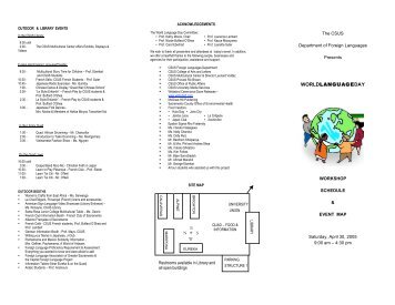 World Language Day - California State University, Sacramento