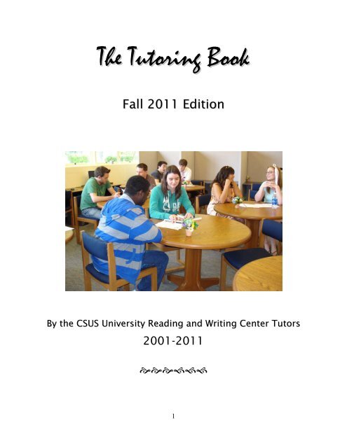 The Tutoring Book - California State University, Sacramento