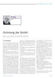 Reto Berthel: GrÃ¼ndung der GmbH - Trex