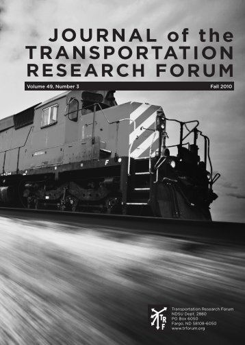 Download the Journal - Transportation Research Forum