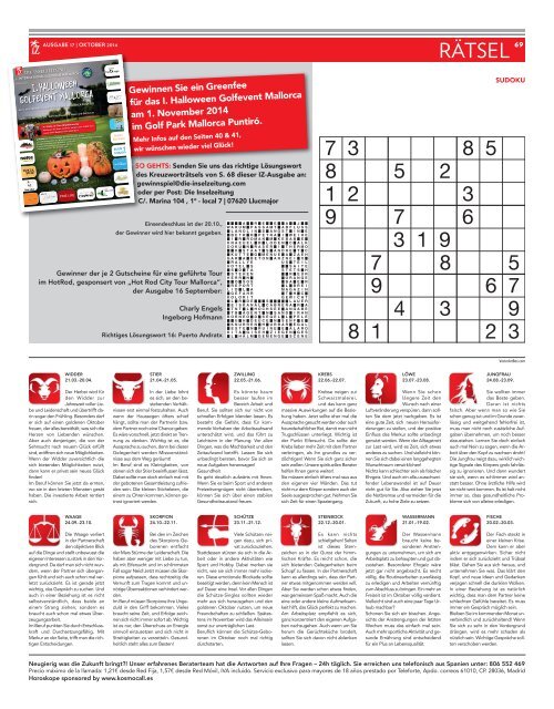 Die Inselzeitung Mallorca Oktober 2014 