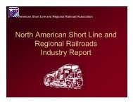 North American Short Line and Regional Railroads Industry Report ...