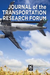 Download the Journal - Transportation Research Forum