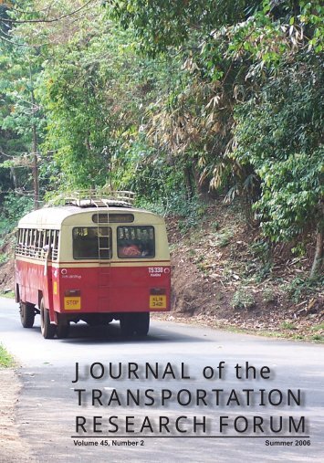 Journal of the Transportation Research Forum (Vol. 45, No. 2 ...