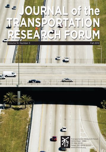 Download the Journal - Transportation Research Forum