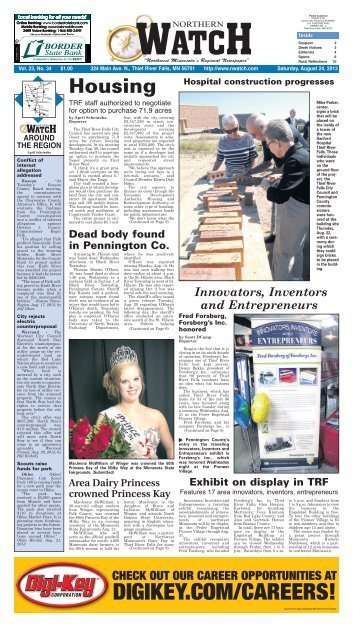 the classifieds - Thief River Falls Times & Northern Watch