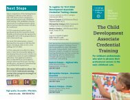 The Child Development Associate Credential Training - Cuyahoga ...