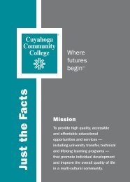 Just the Facts - Cuyahoga Community College