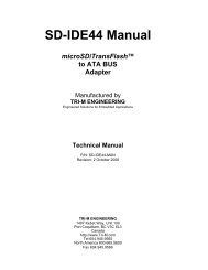 SD-IDE44 Manual - Tri-M Systems Inc.