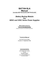 BAT104-SLA Manual - Tri-M Systems Inc.